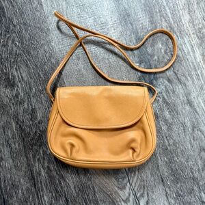 Vintage Coach Cafe Crossbody Style 4111 Tan Lightweight Leather